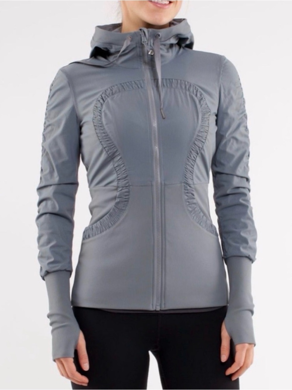 Lululemon Dance Studio Jacket Blurred Grey * NO DRAWSTRING